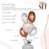 Vorschau: Bloomy Birthday Ballonbouquet-Set mit Heliumbehälter