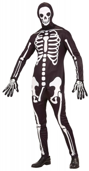 Disfraz de hueso esqueleto Willy para hombre 4