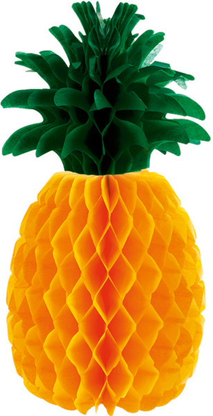 Ananas Wabenball Tischdeko 30cm