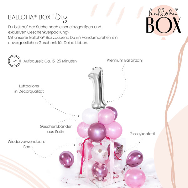 Balloha XL Geschenkbox DIY Pretty Pink 1 3