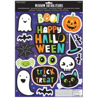 Happy Halloween window stickers