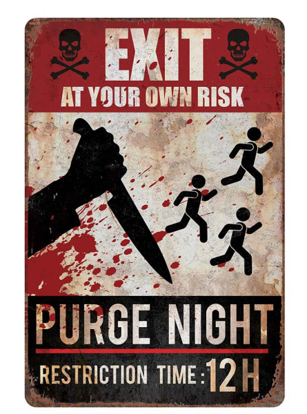Purge Night sign