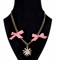 Trachten chain edelweiss with bows