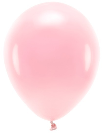 100 eco pastel balloons baby pink 30cm
