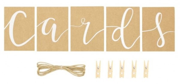DIY Landliebe Hochzeit Cards Girlande