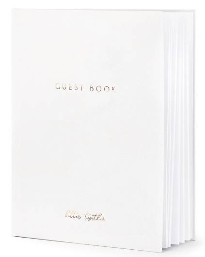 White guest book Better Together 20 x 24.5cm