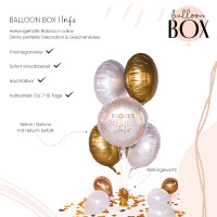 Vorschau: Heliumballon in der Box Frohes neues Jahr Shine