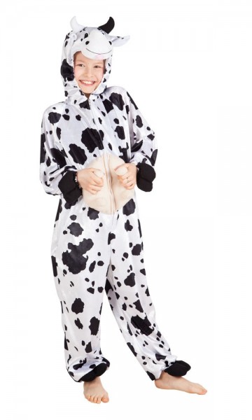 Fluffy cow costume for children