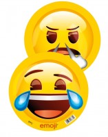 D 23 cm Kunststoffball grinsend/verliebt Emoji 