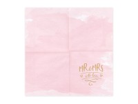 Preview: 20 Mr & Mrs with love napkins 33cm