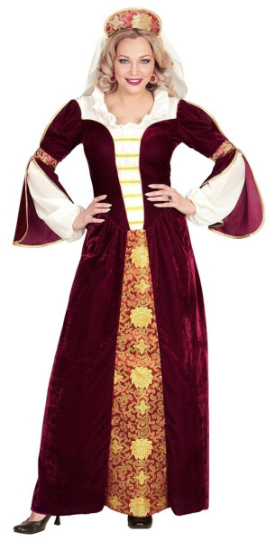 Aksamitny kostium średniowieczny Walburg