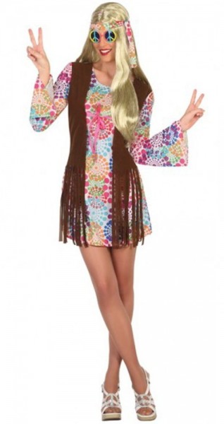 Hippie Girl Kelly kostym för kvinnor