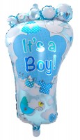Foil balloon Its a Boy baby foot