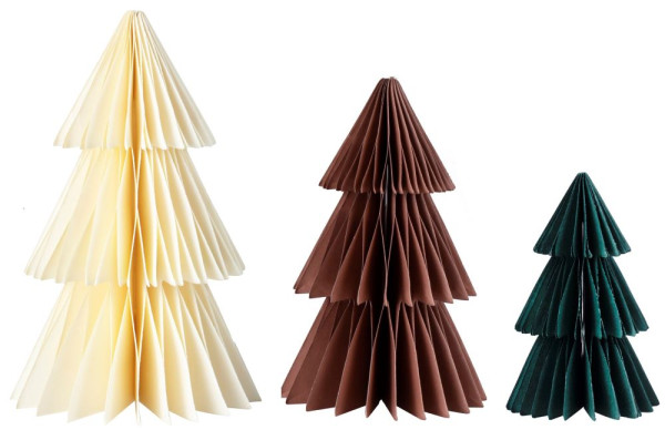 3 soportes de árbol de Navidad de bola de panal natural