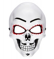 Dia De Muertos Totenkopf Maske In Weiß