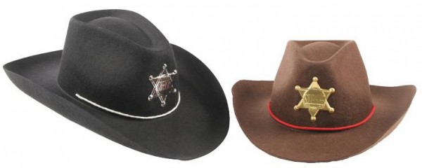 Sombrero de vaquero sheriff para niño