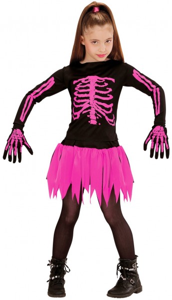 Skeleton ballerina Silja pige kostume