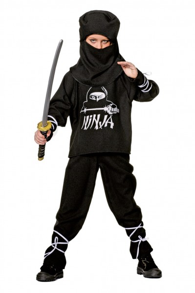 Bekæmpende ninja kostume til børn