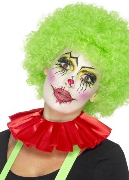 Red clown ruff for adults 2