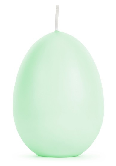 Green Easter Brunch Egg Candle 10cm