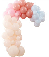 Pastelkleurige ballonslinger Happy Day
