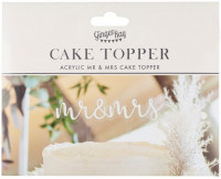 Preview: Mr & Mrs cake topper 11.7 x 17.7cm