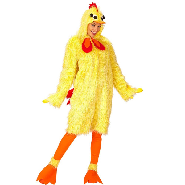 Kostium żółty kurczak unisex dla dorosłych