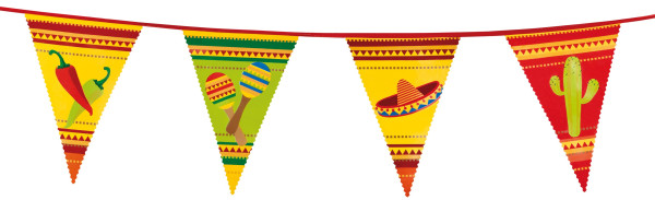 Guirnalda de banderines fiesta mexicana 6m