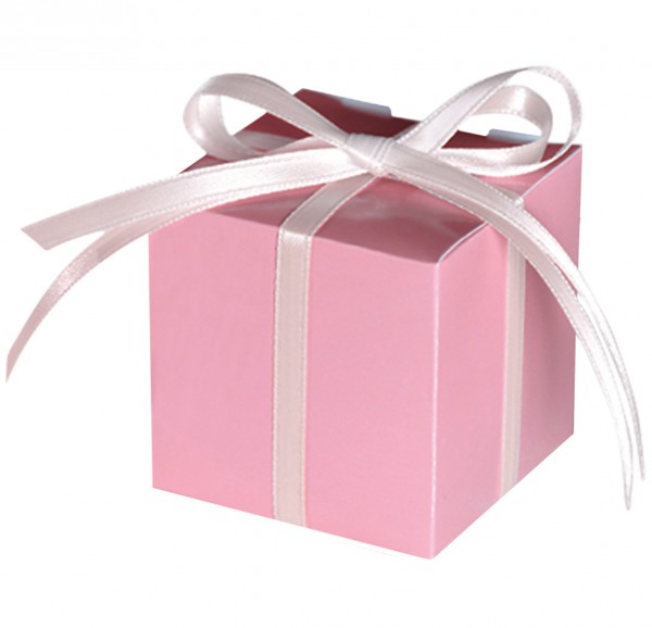 100 Hellrosa Geschenkboxen Tiffany