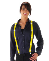 Preview: Neon LED suspenders yellow