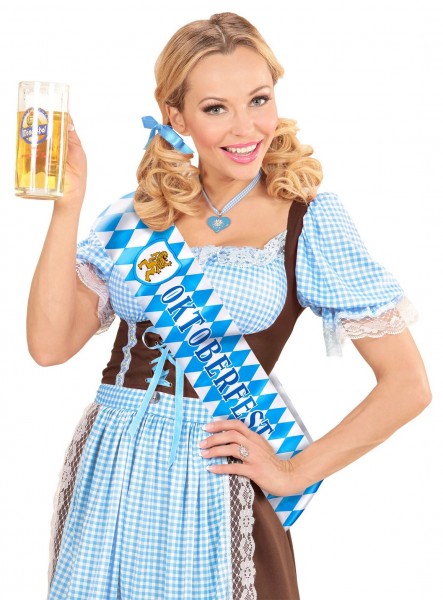 Oktoberfest sash in Bavarian colors 3