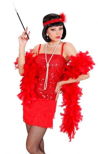 Costume De Danseuse Charleston Années 20 Rouge