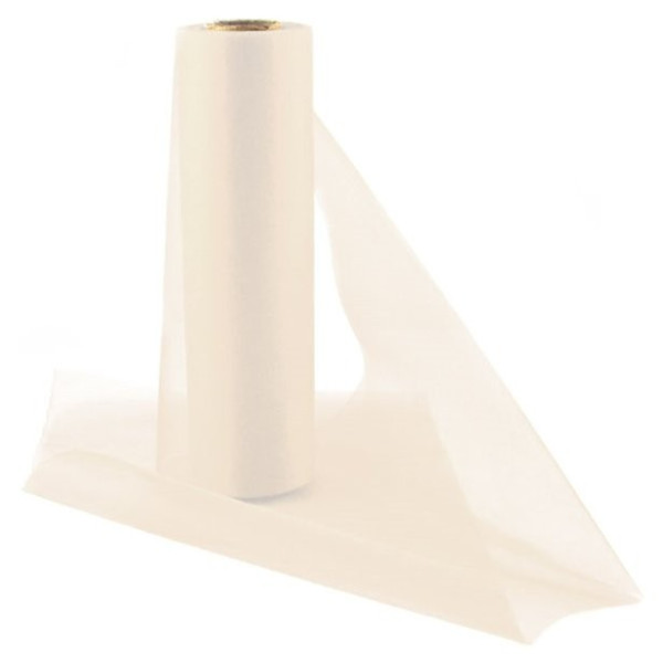 Ivory colored organza fabric roll 25m
