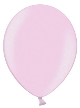 50 party star metallic balloons light pink 23cm