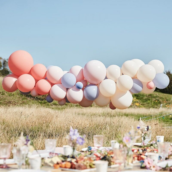 Boho bröllopsballonggirland