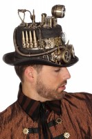 Vista previa: Sombrero steampunk Steve con efecto brillo