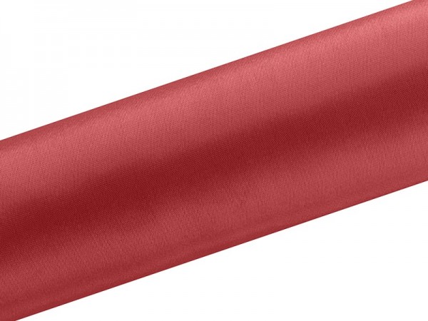 Satynowa tkanina Eloise czerwona 9m x 16cm