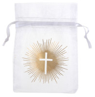 Preview: 6 Golden Cross organza bags