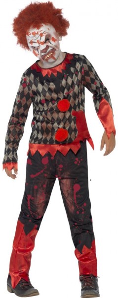 Bloody zombie harlequin child costume