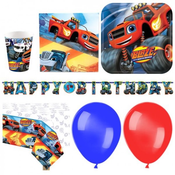 Blaze and the Monster Machines party package 16 pieces | Party365.com