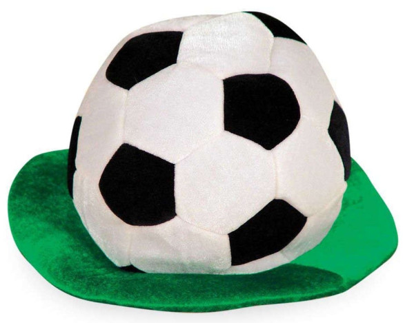 Soccer fan hat with lawn