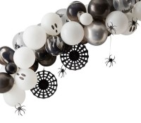 Preview: Ghosts and spiders balloon garland