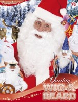 Voorvertoning: Witte Santa Claus-pruik met strokenbaard