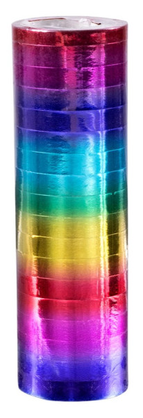 2 Luftschlangen Regenbogen Farbverlauf 4m