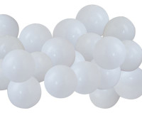 40 globos eco latex blanco