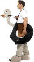 Vista previa: Divertido disfraz de jinete avestruz