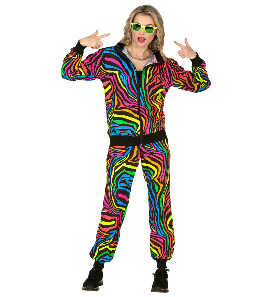 Rainbow Zebra Neon Trainingsanzug - unisex 5