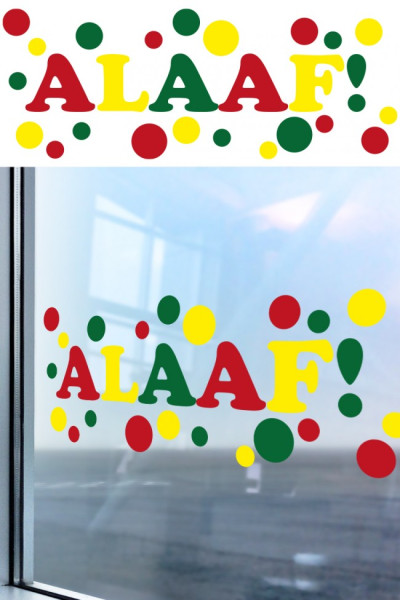 Alaaf window picture 75cm x 25cm