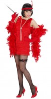 Widok: Czerwony kostium tancerki Charleston z lat 20