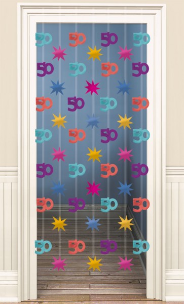50th Celebration door curtain 200cm
